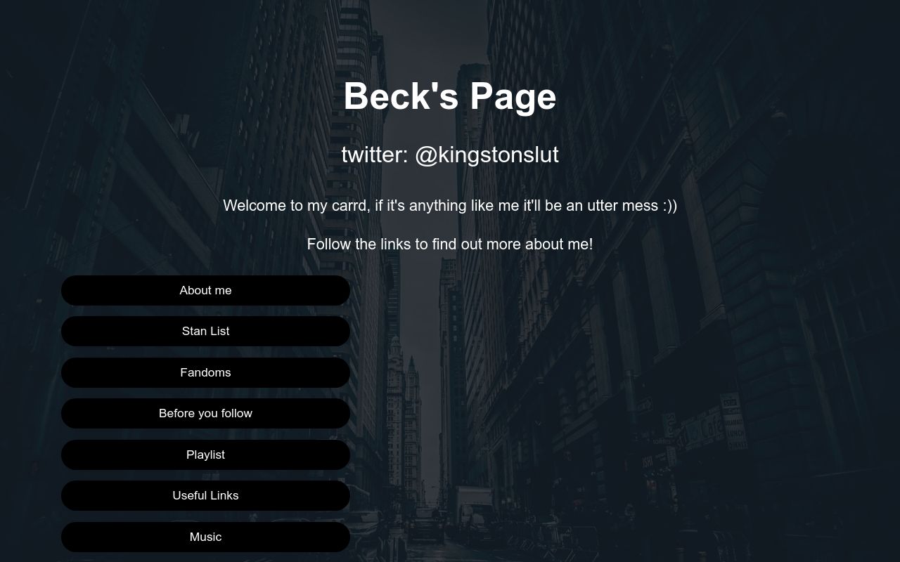 Carrd profile picture for @becks